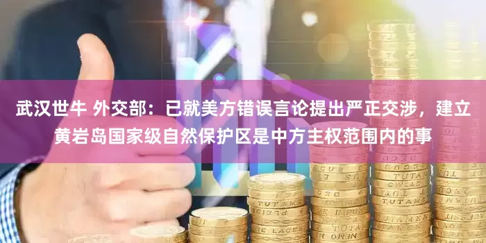 武汉世牛 外交部：已就美方错误言论提出严正交涉，建立黄岩岛国家级自然保护区是中方主权范围内的事